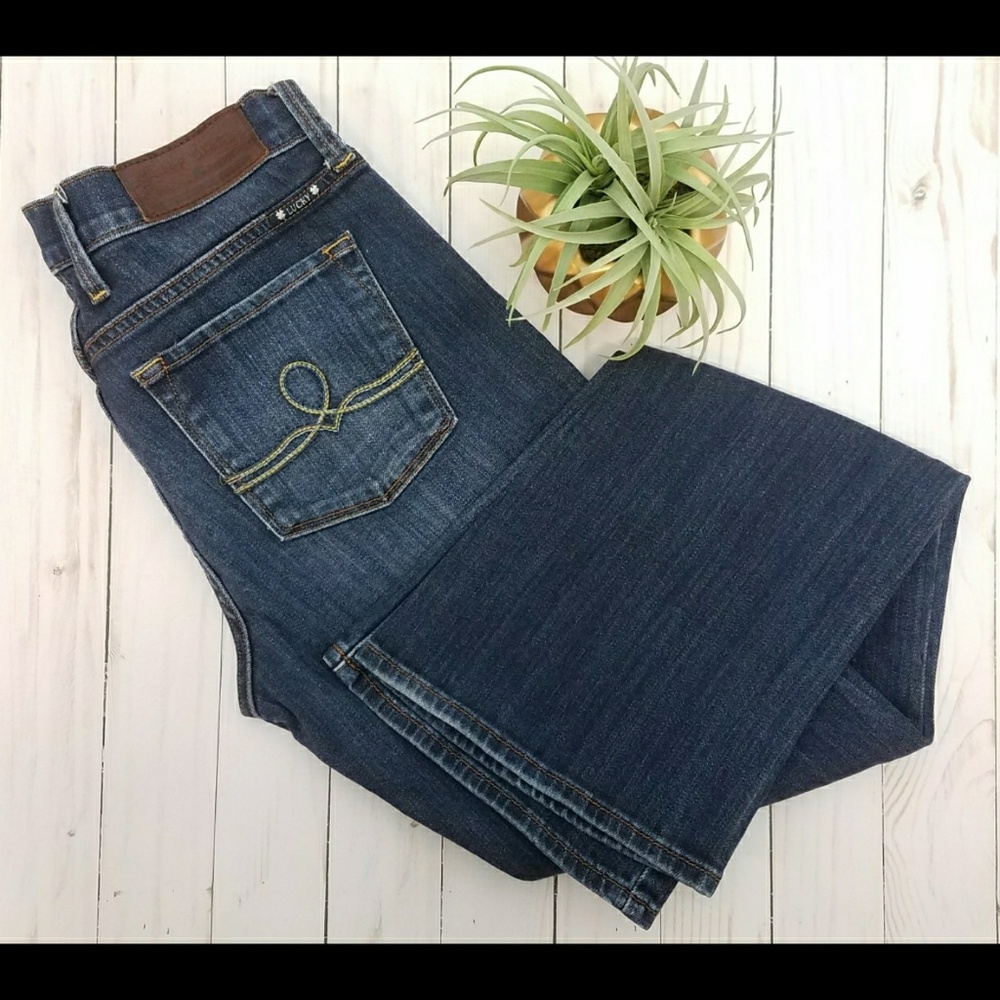 Lucky Brand Sofia ankle boot cut jeans